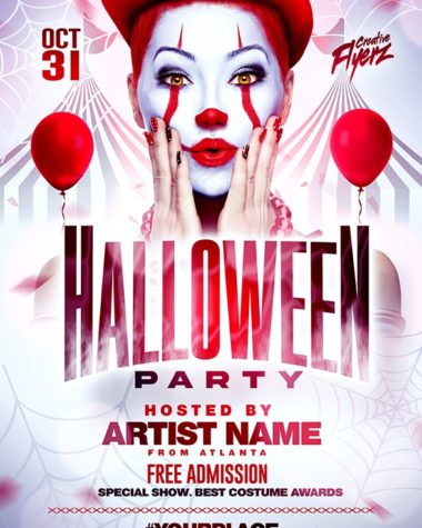 Halloween Circus Party Flyer