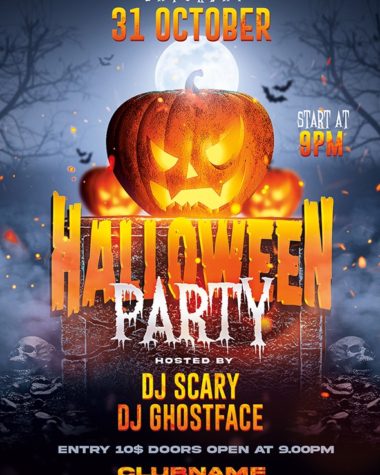 Creepy Halloween Party Flyer