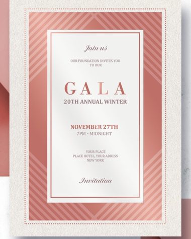 Elegant Gala Invitation