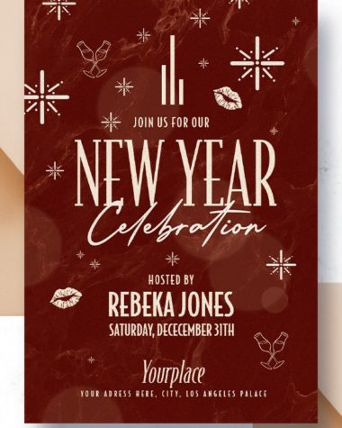 Elegant Invitation for New year party