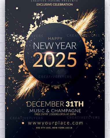 New Year Invitation flyer