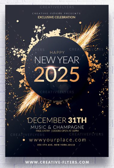 New Year Invitation flyer