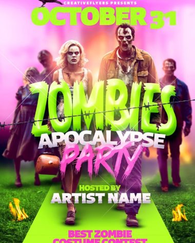 Zombies Flyer Design