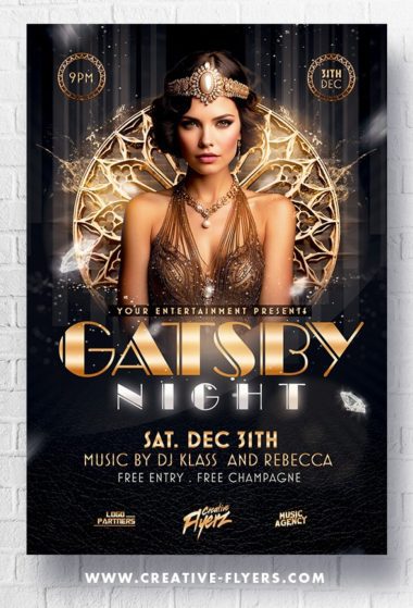 Elegant Gatsby Night Flyer