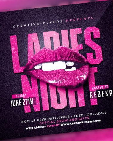 Ladies Night Flyer template