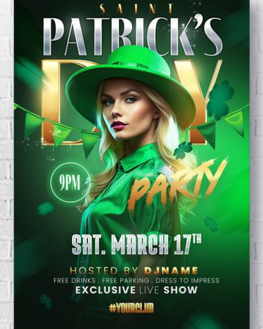 Photoshop St. Patrick's Day template