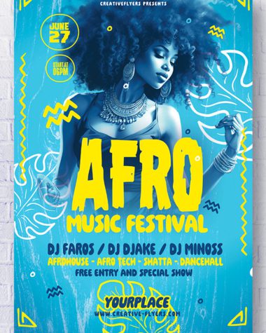 Afro Flyer Design