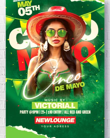 Cinco De Mayo Party Flyer Design