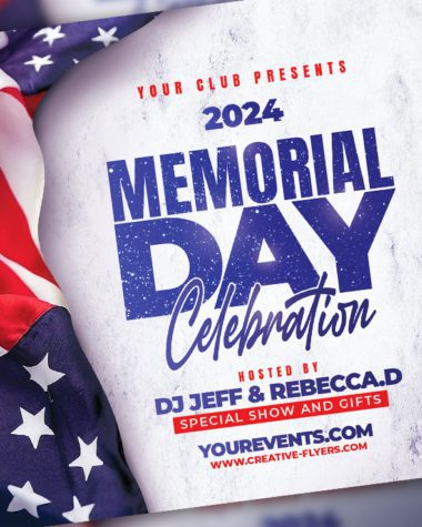 Memorial Day Flyer Design