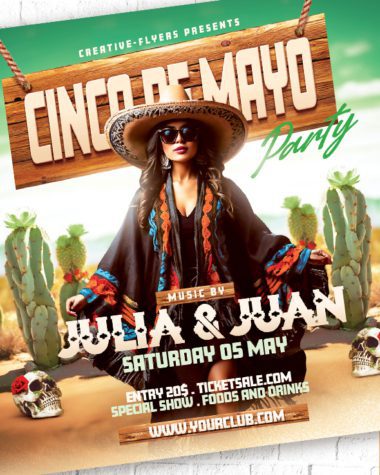 Cinco De Mayo Party Flyer Design