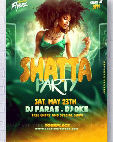 Flyer for Shatta Party