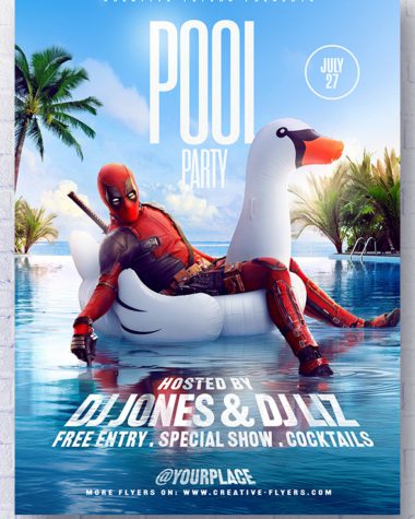 Pool Party Flyer Design