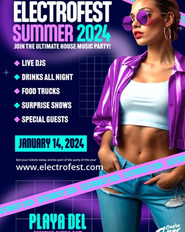 Electro Festival Music Poster