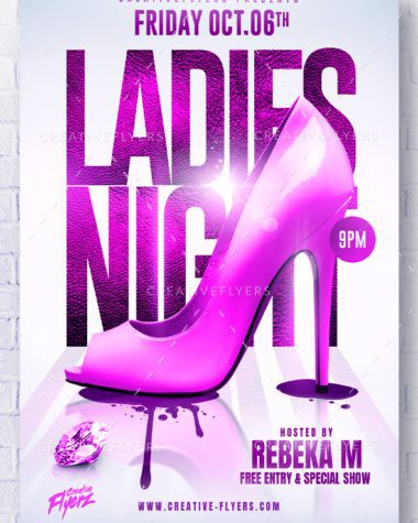 Creative ladies night flyer