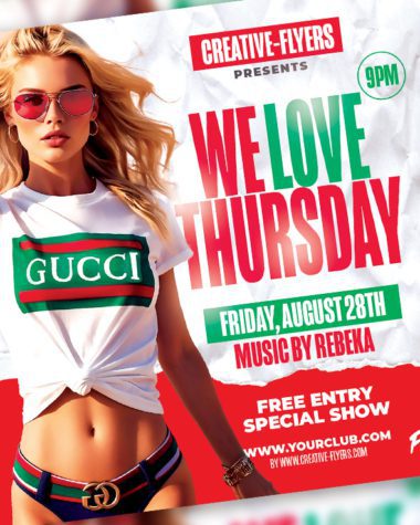 We Love Thursday Flyer Template