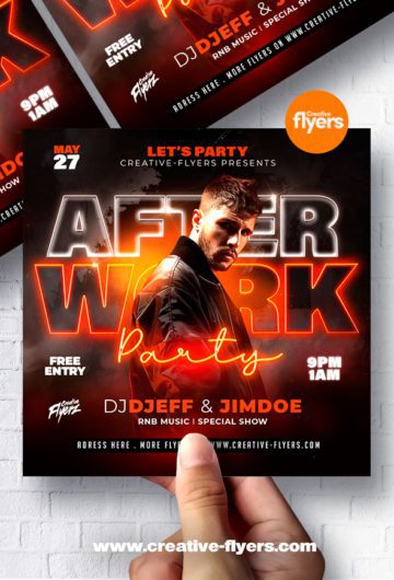 Party flyer for Dj