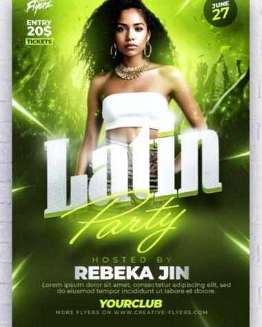 Latin Party Flyer Design