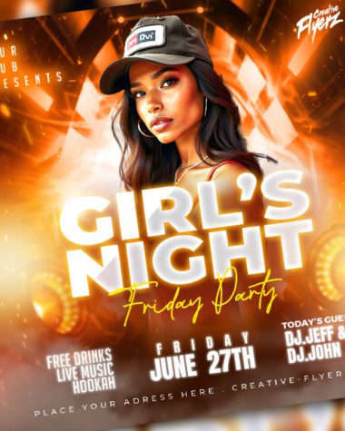 Girl's night flyer