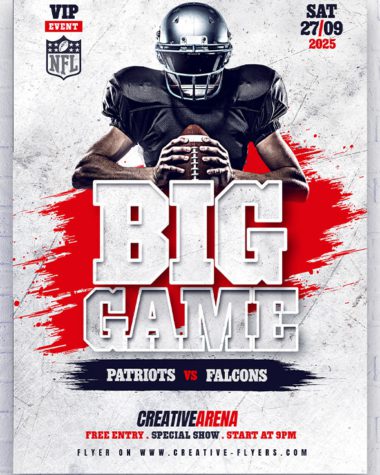 Big Game Flyer template