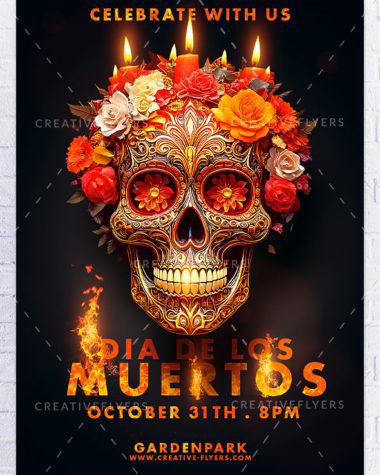 Dia de Los Muertos Party flyer