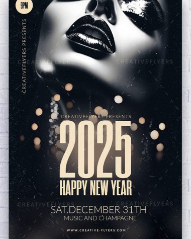 New Year flyer design