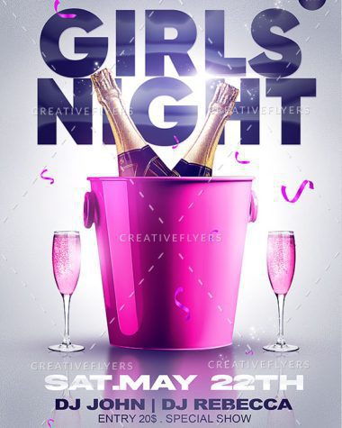 Girls Night Event Flyer