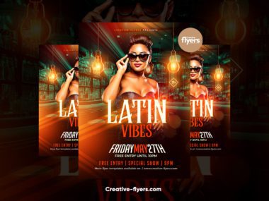 Latin Event flyer