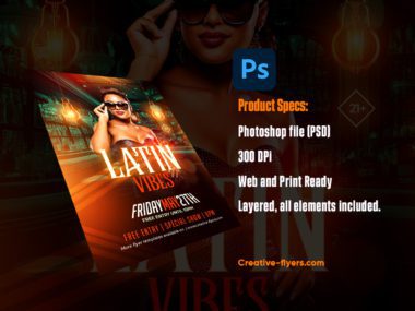 Latin Event flyer