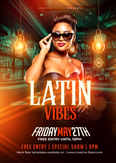 Latin Event flyer